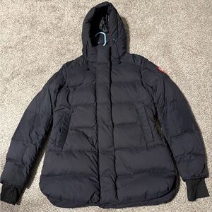 Canada Goose Black Hooded Puffer Jacket
